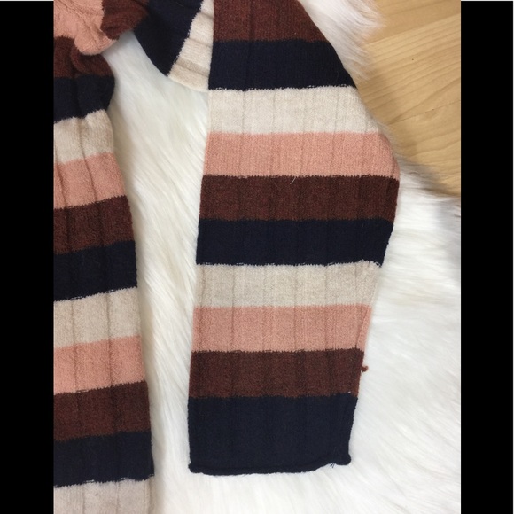 Madewell Evercrest Ribbed Striped Mock Neck XL - Picture 3 of 8